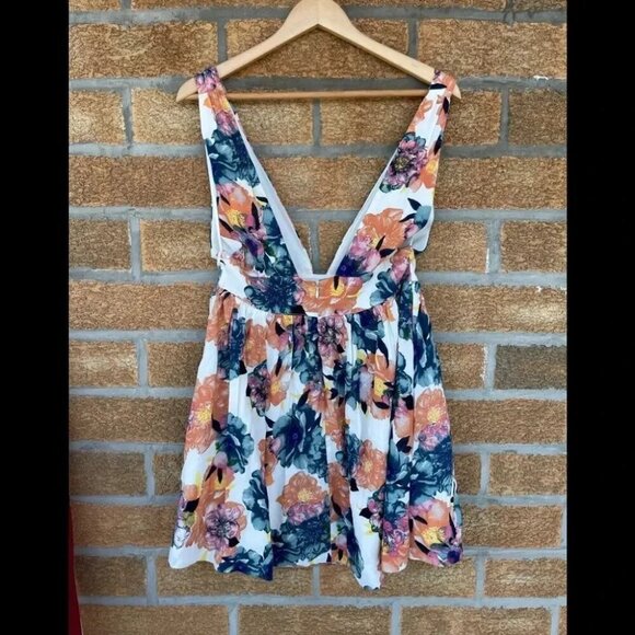 NBD Lightning White Floral Print Skater Dress M - Picture 8 of 14